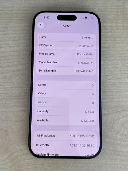 Apple IPHONE 16 PRO